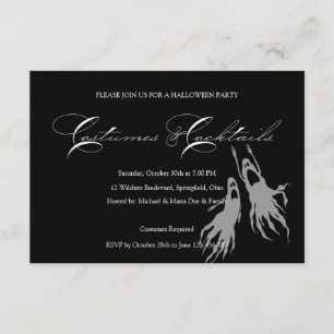Simple & Classic Halloween Costume Party Invitation
