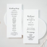 Simple Classic Kraft Wedding Program<br><div class="desc">This simple classic kraft wedding program is perfect for a rustic wedding. The simple and elegant design features classic and fancy script typography .</div>