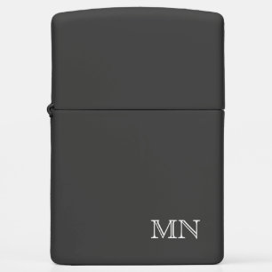 Simple Classic Masculine Monogram Zippo Lighter