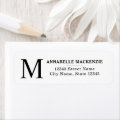 Simple Classic Modern Elegant Clean Monogram Label | Zazzle