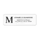 Simple Classic Modern Elegant Clean Monogram Label | Zazzle