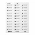 Simple Classic Modern Elegant Clean Monogram Label | Zazzle