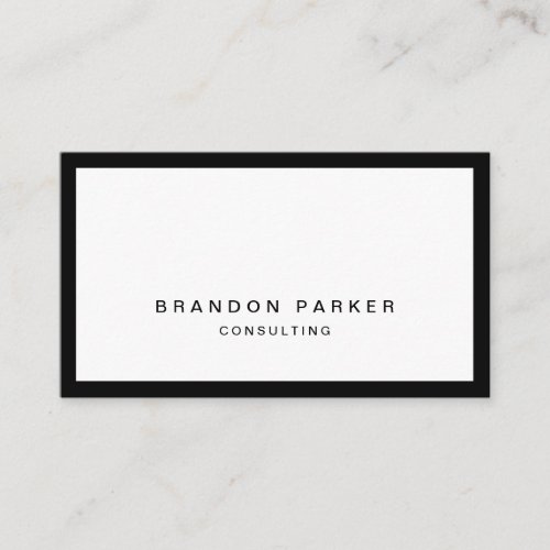 Simple Classic Modern Professional Business Card