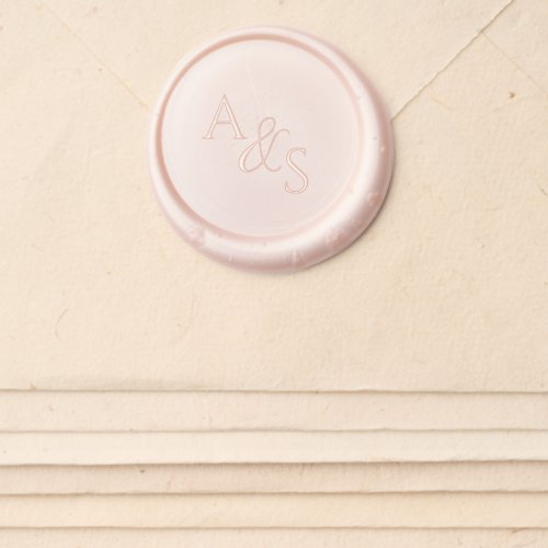 Simple Classic Monogram Formal Elegant Wedding Wax Seal Sticker