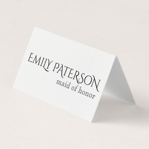 Simple Classic Place Cards