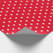 Simple Classic Polka Dot Red and White