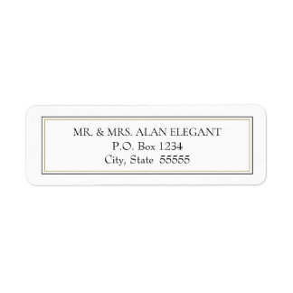 Simple Classic Return Address Label