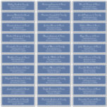 Simple Classic Script Wedding Guest Names Address Sticker<br><div class="desc">Composed of simple serif and classic cursive script typography. These elements are simple,  elegant,  and modern. This has 30 stickers. 
 
 This is designed by White Paper Birch Co. exclusive for Zazzle.
 
 Available here:
 http://www.zazzle.com/store/whitepaperbirch</div>