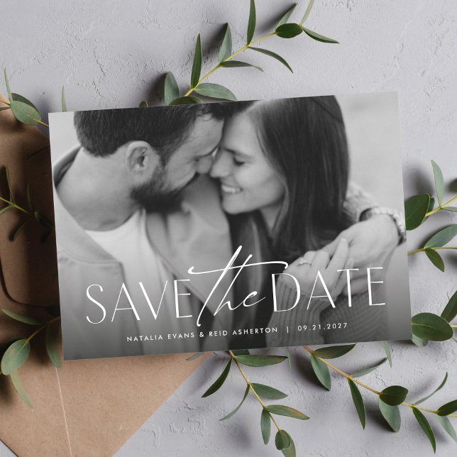 Simple classic stylish photo save the date (Creator Uploaded)