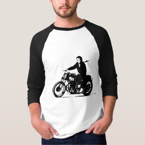 Simple Classic Vintage Motorcycle T_Shirt