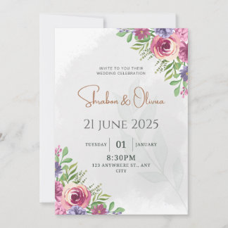 Simple Classic Wedding Invitation