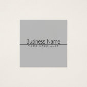 Simple Classy Black Text on Grey (Front)