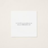 Simple Classy Black Text on Grey (Back)