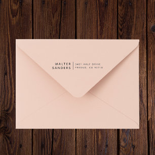 Simple Classy Custom Name & Return Address Rubber Stamp