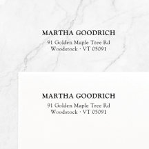 Simple Classy Elegant 12 Return Address