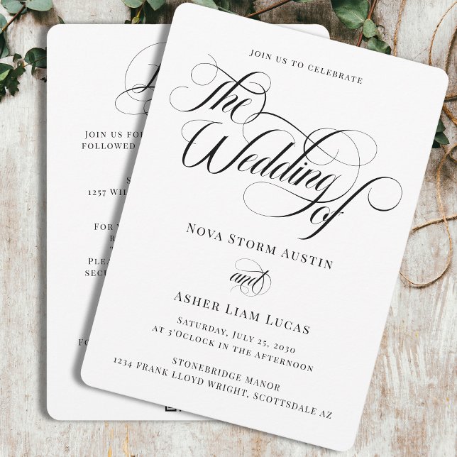 Simple Classy Elegant All In One QR Code Wedding Invitation (Creator Uploaded)