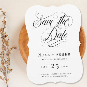 Simple Classy Elegant Modern Classic Save The Date