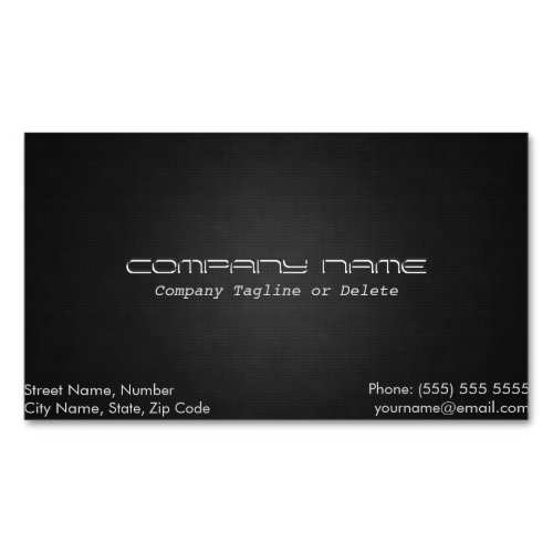 Simple  Classy Metallic Magnetic Business Card