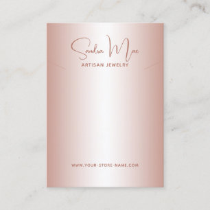 Simple Classy Minimalist Jewelry Display Card