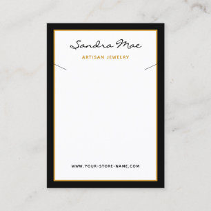 Simple Classy Minimalist Jewelry Display Card