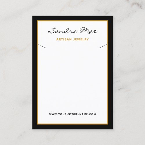 Simple Classy Minimalist Jewelry Display Card