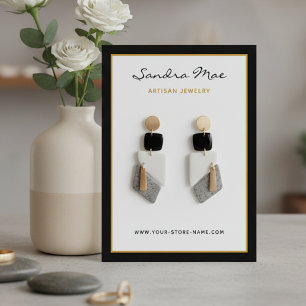 Simple Classy Minimalist Jewelry Display Card