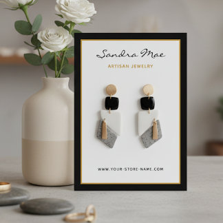 Simple Classy Minimalist Jewelry Display Card