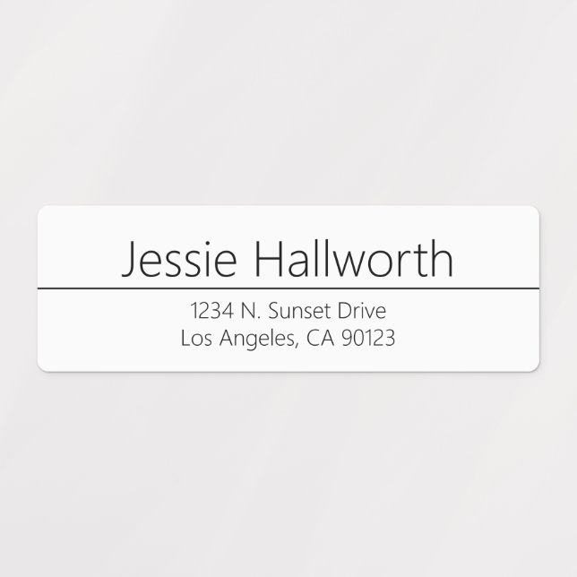 Simple Classy Waterproof Address/Other Info Labels (Design 1)