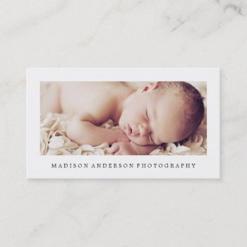 Simple & Clean 2 | Photography Business Cards by FINEandDANDY at Zazzle