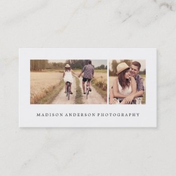 Simple & Clean 3 | Photography Business Cards by FINEandDANDY at Zazzle