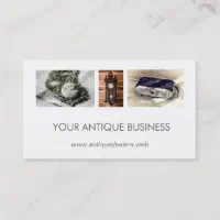 Vintage Parchment Antique Paper Background Custom Business Card