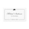 Simple Clean Black and White Graduation Name Card