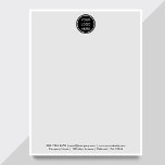 Simple Clean Company Logo Mail Border  Letterhead<br><div class="desc">A "Simple Clean Company Logo Mail Border Letterhead" features a minimalist design with a clear, professional layout. The company logo is prominently displayed, complemented by a subtle border, ensuring a polished look. This letterhead is ideal for businesses seeking a straightforward, modern design for official communication, focusing on clarity and professionalism....</div>