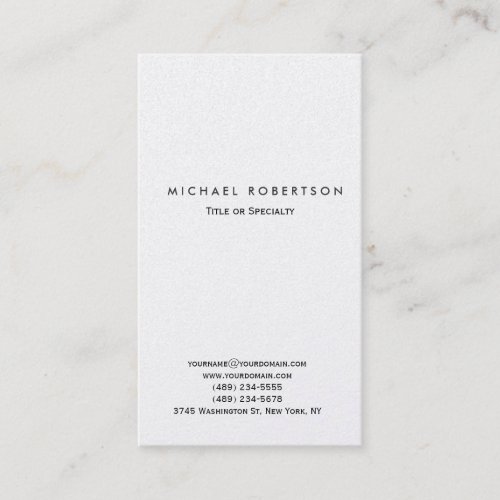 Simple Clean Consultant Business Card