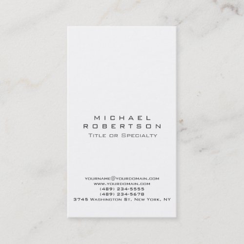 Simple Clean Elegant Modern Business Card