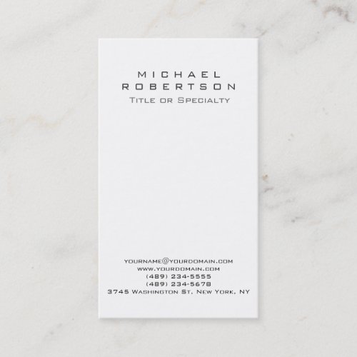 Simple Clean Elegant Modern Business Card