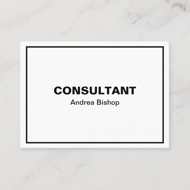 Simple Clean Frame Classic Business Card (Front)