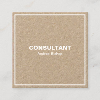 Simple Clean Frame Classic Square Business Card