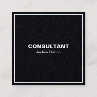 Simple Clean Frame Classic Square Business Card