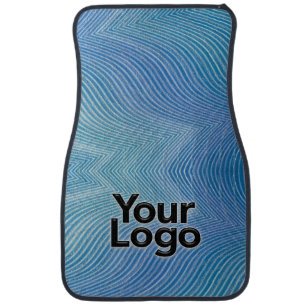 Simple Clean Lines Stripes Business Logo Classic Car Floor Mat