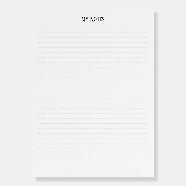 Simple Clean Minimalist Dotted Lines personalize Foam Board (Front)