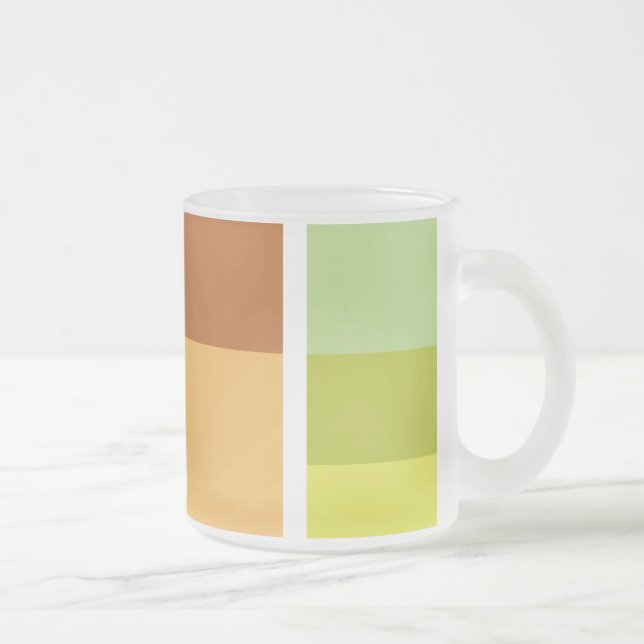 Simple Clean Modern Minimal Frosted Glass Coffee Mug (Right)