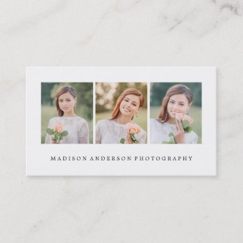 Simple & Clean | Photography Business Cards by FINEandDANDY at Zazzle