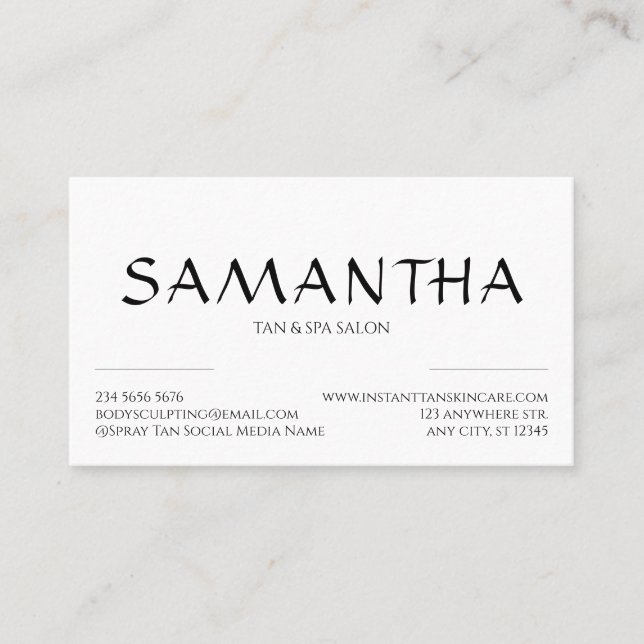 Simple Clean Shape Logo Modern Business Card (Front)
