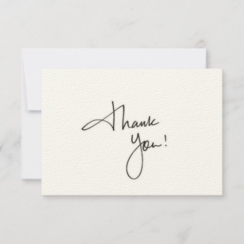 Simple  Clean Thank You Card for Professionals