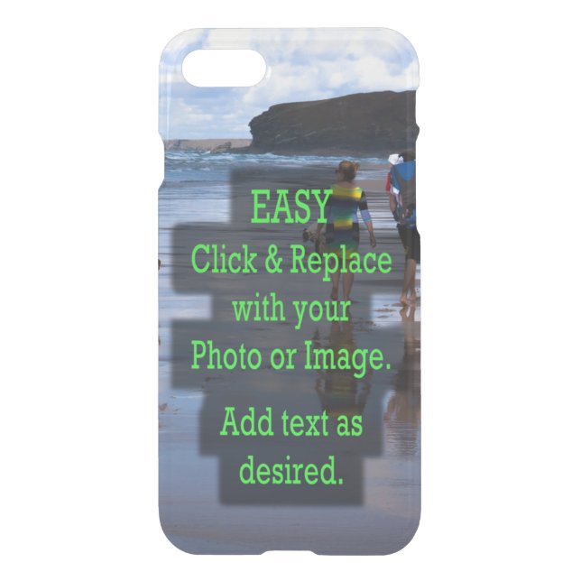 Simple Click and Replace Photo to Create Your Own Uncommon iPhone Case (Back)