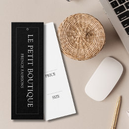 Simple Clothing Black Hanging display Price Tag