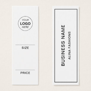 Simple Clothing Business Logo display Price Tag