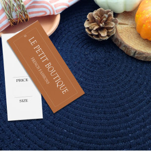 Simple Clothing Terracotta Display Hang Price Tag