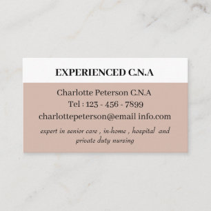 Simple CNA  Business Card